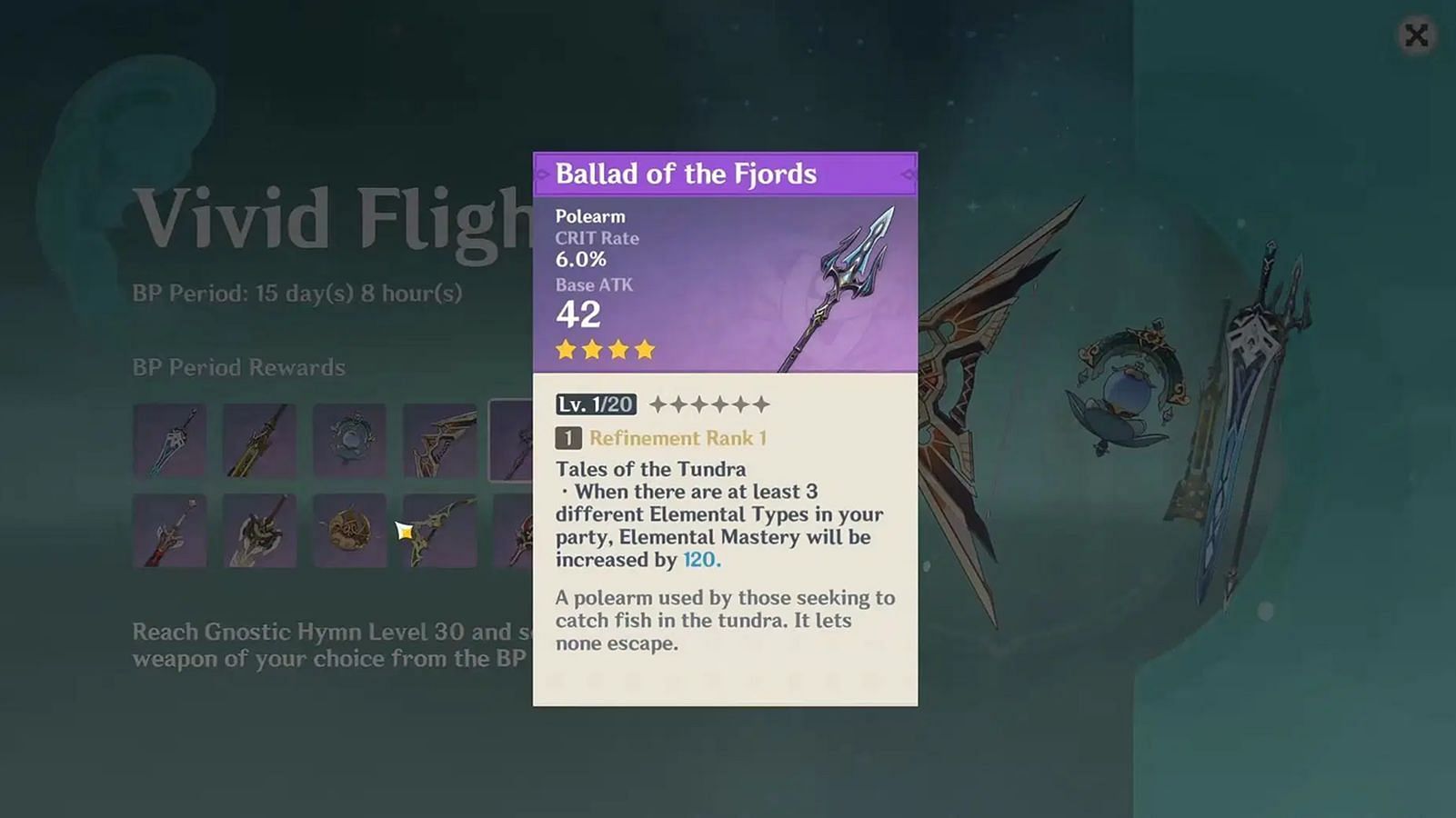 Ballad of the Fjords is also a Battle Pass weapon (Image via HoYoverse)